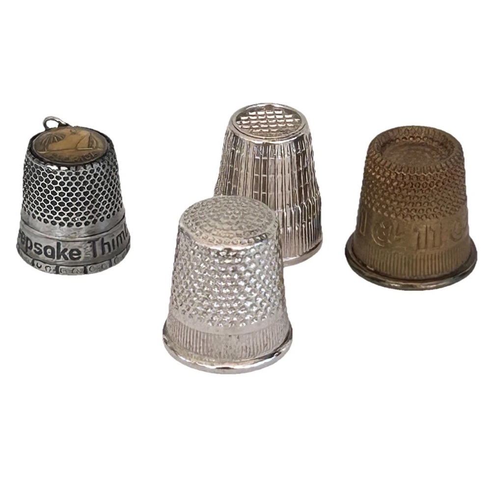 Set of Four Vintage Thimbles